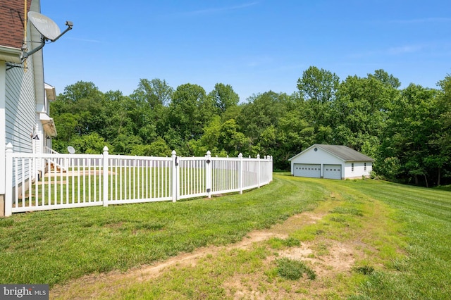 11307 Urieville Ln, Worton, MD 21678 - view of yard featuring a detached garage and an outdoor structure