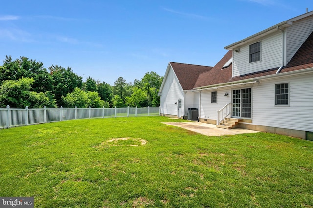 11307 Urieville Ln, Worton, MD 21678 - view of yard with cooling unit, a patio, and entry steps