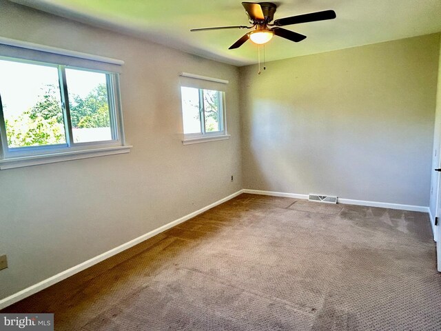 1006 N York Rd Unit 15, Willow Grove, PA 19090 - carpeted empty room with baseboards and a ceiling fan