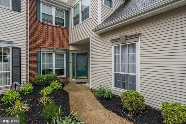 61 Grand Banks Cir, Marlton, NJ 08053 - entrance to property with brick siding and a shingled roof