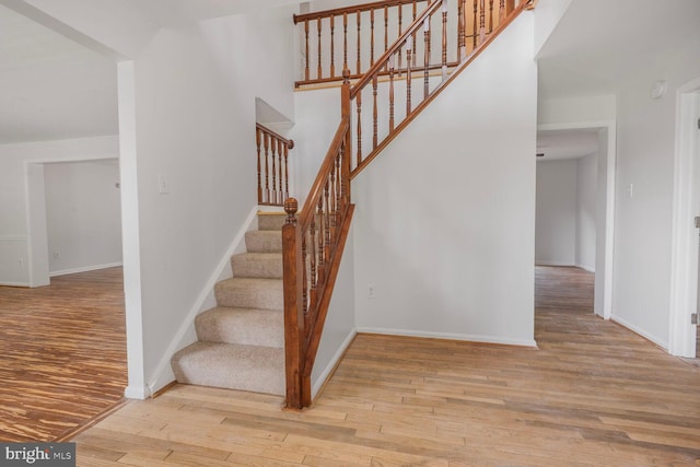 2605 Magdalene Acres Pl, Waldorf, MD 20603 - stairs featuring wood finished floors and baseboards
