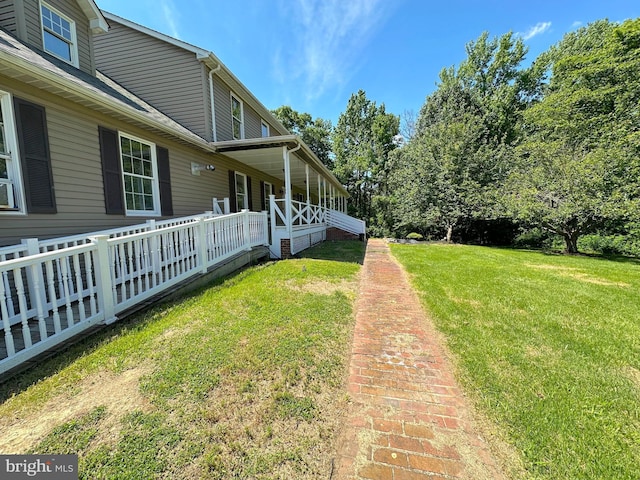2605 Magdalene Acres Pl, Waldorf, MD 20603 - view of green lawn featuring covered porch