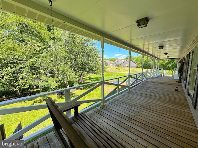 2605 Magdalene Acres Pl, Waldorf, MD 20603 - wooden deck featuring a yard