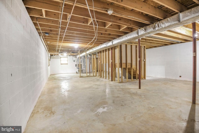 2605 Magdalene Acres Pl, Waldorf, MD 20603 - below grade area with concrete block wall