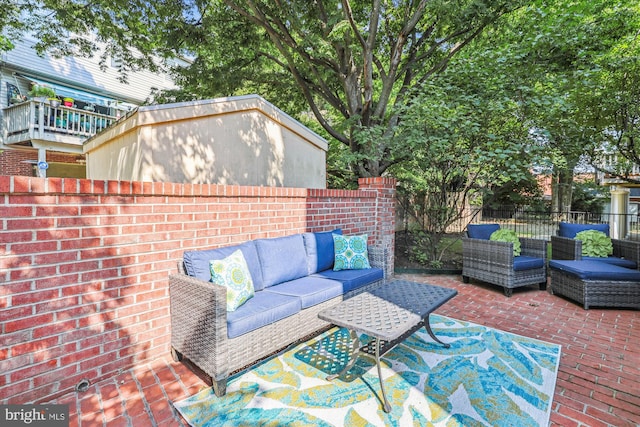 2227 N Albemarle St, Arlington, VA 22207 - view of patio / terrace featuring outdoor lounge area