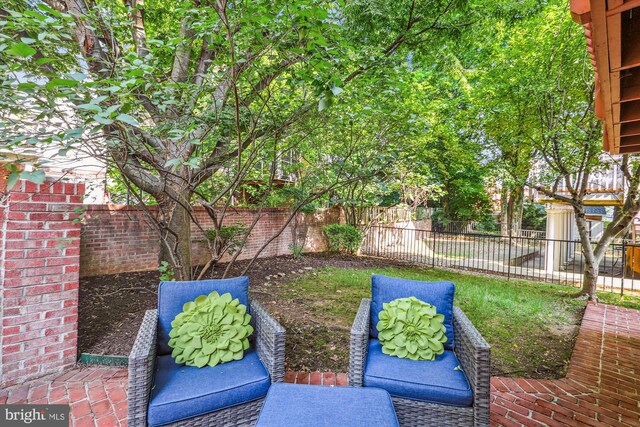 2227 N Albemarle St, Arlington, VA 22207 - fenced backyard featuring a patio