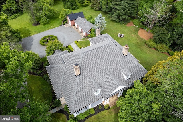 2740 Hunter Mill Rd, Oakton, VA 22124 - view from above of property