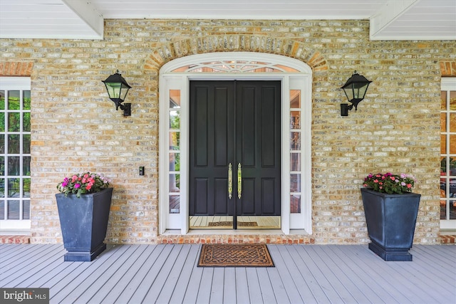 2740 Hunter Mill Rd, Oakton, VA 22124 - doorway to property featuring brick siding