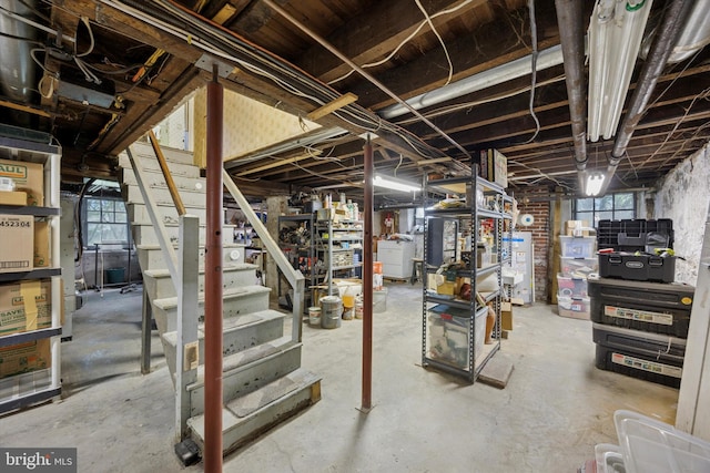 324 Cameron Rd, Willow Grove, PA 19090 - basement featuring stairway and gas water heater