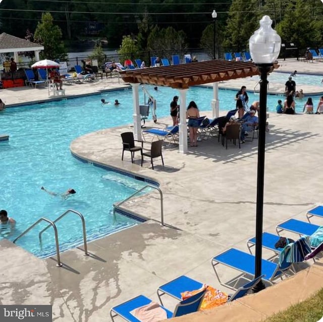 7108 Robinwood Dr, Tobyhanna, PA 18466 - community pool featuring a patio area