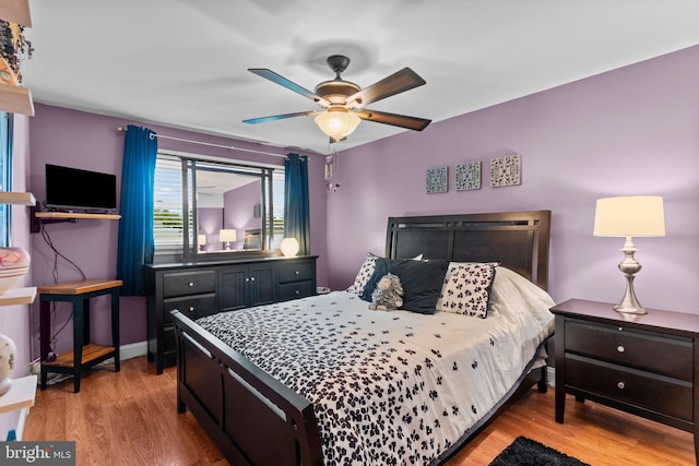 3778 Westhampton Dr, Philadelphia, PA 19154 - bedroom with wood finished floors and ceiling fan