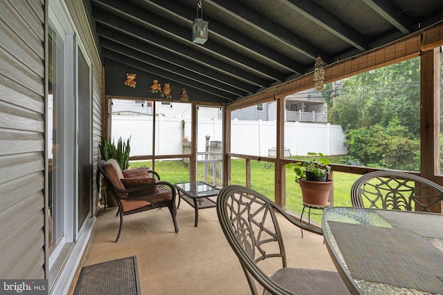 3778 Westhampton Dr, Philadelphia, PA 19154 - sunroom featuring lofted ceiling