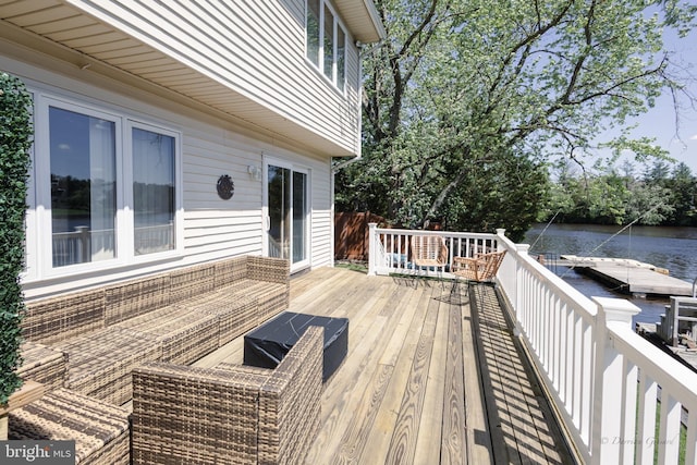 5143 Venice Ave, Hammonton, NJ 08037 - deck featuring a water view and an outdoor living space