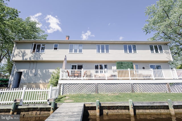 5143 Venice Ave, Hammonton, NJ 08037 - rear view of house featuring a wooden deck