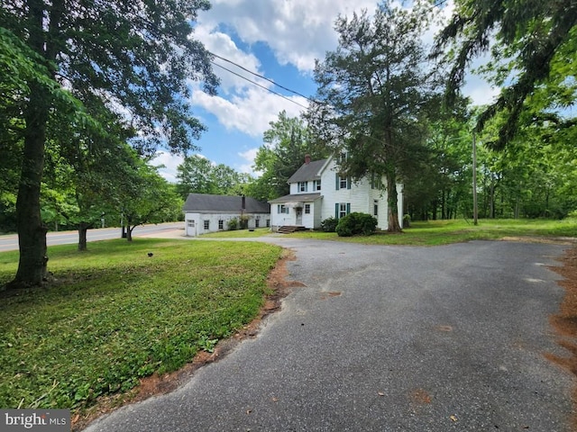 6428 Quantico Rd, Quantico, MD 21856 - view of front of property with asphalt driveway and a front lawn