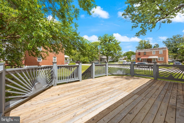5300 Merceron Ave, Baltimore, MD 21207 - view of wooden terrace