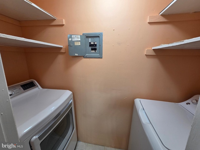 2704 Adams Ct, North Wales, PA 19454 - washroom featuring washer / dryer and electric panel