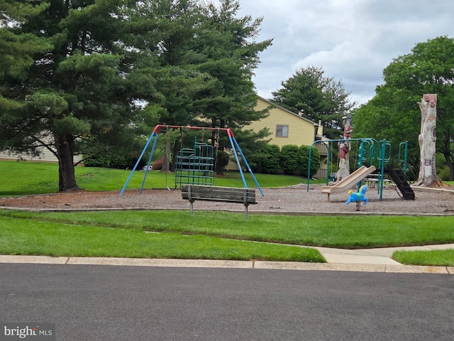 2704 Adams Ct, North Wales, PA 19454 - communal playground featuring a lawn
