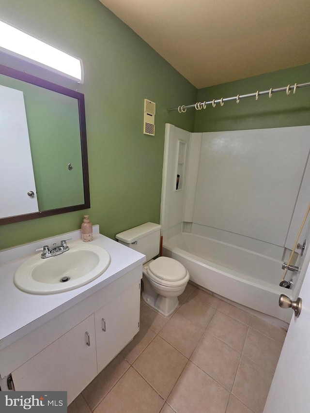 2704 Adams Ct, North Wales, PA 19454 - full bathroom with bathtub / shower combination, vanity, tile patterned floors, and toilet