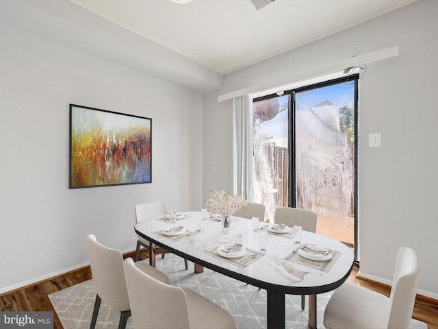 1806 Bryant St NE Unit 1806, Washington, DC 20018 - dining space with wood finished floors and baseboards