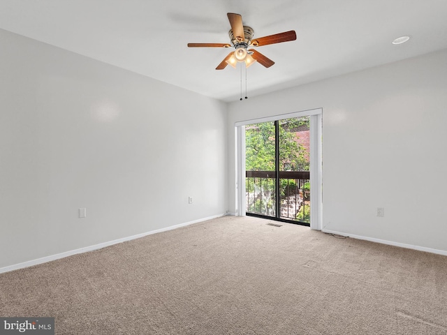 1806 Bryant St NE Unit 1806, Washington, DC 20018 - unfurnished room featuring ceiling fan, carpet floors, and baseboards