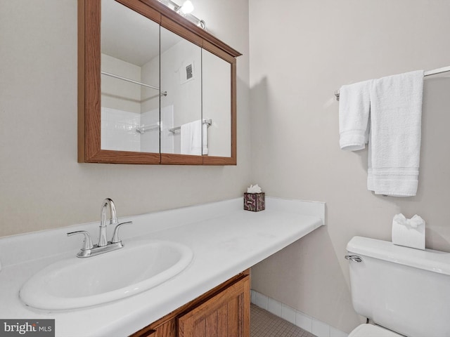 1806 Bryant St NE Unit 1806, Washington, DC 20018 - bathroom featuring toilet, vanity, and tile patterned floors