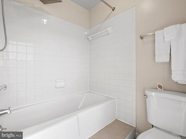 1806 Bryant St NE Unit 1806, Washington, DC 20018 - bathroom featuring shower / tub combination, toilet, and tile patterned floors