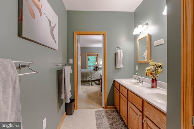 3523 Laurel Rd, James Creek, PA 16657 - ensuite bathroom with double vanity and baseboards