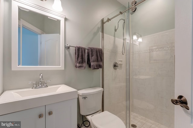 5026 Huntwood Manor Dr, Fairfax, VA 22030 - full bath featuring toilet, a shower stall, and vanity