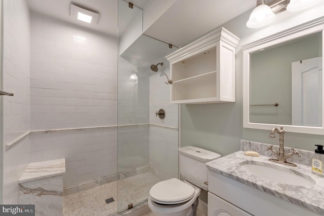 5026 Huntwood Manor Dr, Fairfax, VA 22030 - full bath with walk in shower, vanity, and toilet