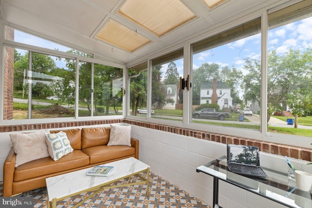 2318 Cloville Ave, Baltimore, MD 21214 - sunroom featuring an outdoor hangout area, healthy amount of natural light, and lofted ceiling