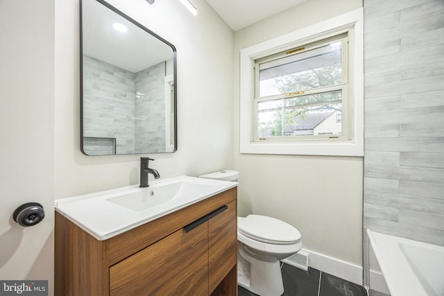 2831 Goucher Ave, Delanco, NJ 08075 - bathroom with vanity, toilet, and baseboards