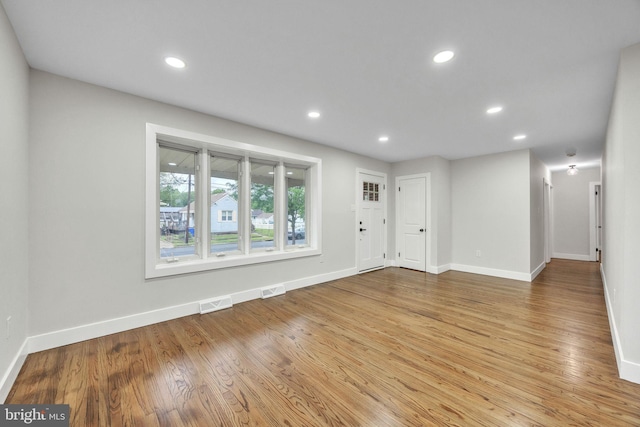 2831 Goucher Ave, Delanco, NJ 08075 - entryway with recessed lighting, wood finished floors, and baseboards