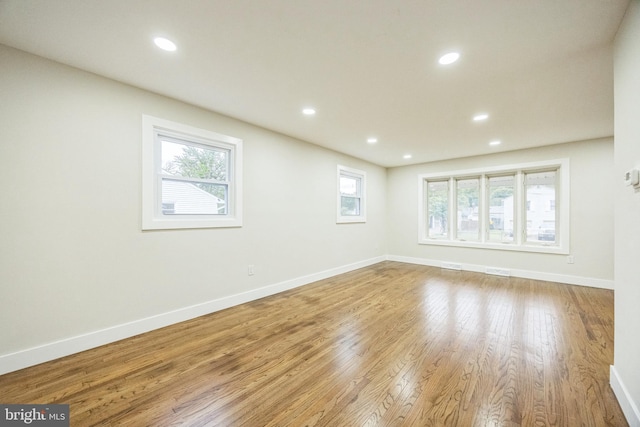 2831 Goucher Ave, Delanco, NJ 08075 - empty room featuring wood finished floors, baseboards, and recessed lighting