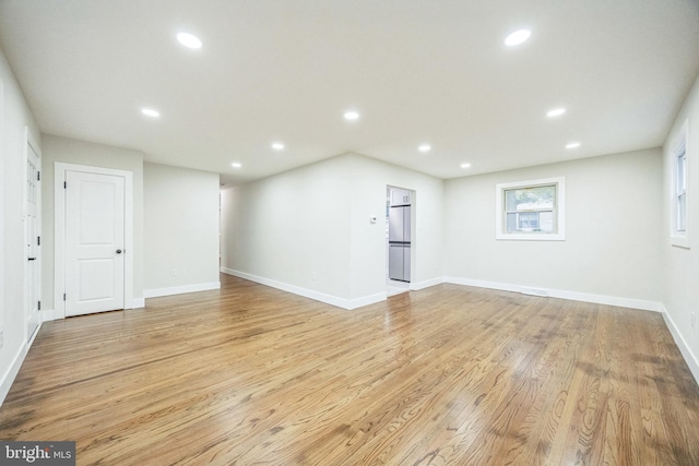 2831 Goucher Ave, Delanco, NJ 08075 - unfurnished room with recessed lighting, light wood-style floors, and baseboards
