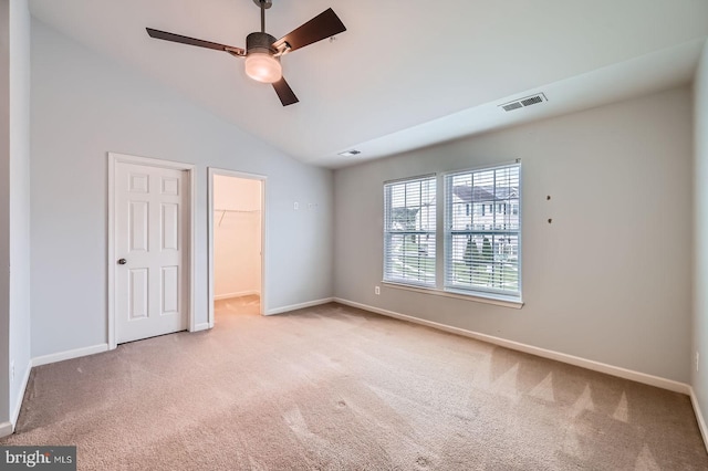 4827 Atlas Cedar Way, Aberdeen, MD 21001 - unfurnished bedroom featuring carpet flooring, a spacious closet, baseboards, lofted ceiling, and a closet
