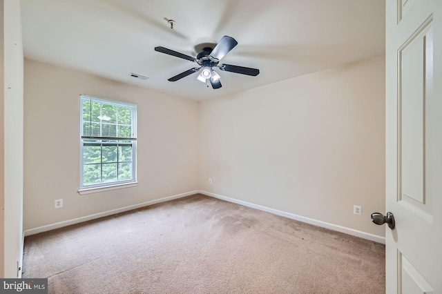 4827 Atlas Cedar Way, Aberdeen, MD 21001 - carpeted empty room with baseboards and a ceiling fan