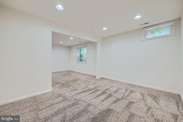 4827 Atlas Cedar Way, Aberdeen, MD 21001 - unfurnished room featuring carpet flooring, baseboards, recessed lighting, and healthy amount of natural light