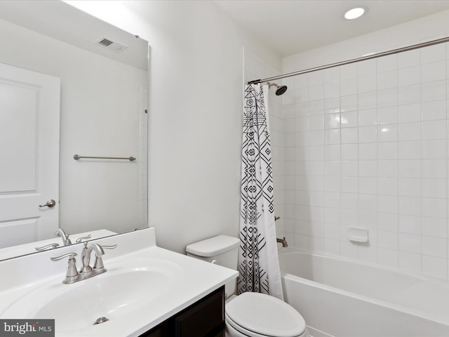100 Norwood Dr, Falling Waters, WV 25419 - bathroom with vanity, toilet, and shower / tub combo