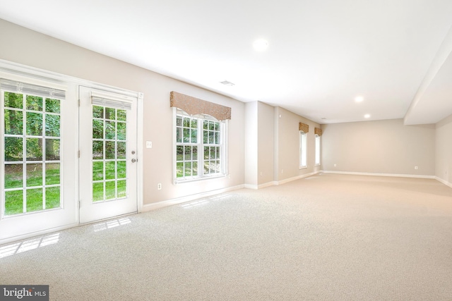 3530 Schuerman House Dr, Fairfax, VA 22031 - empty room featuring carpet, baseboards, and recessed lighting