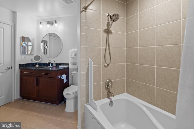 155 Potomac Psge Unit 809, Oxon Hill, MD 20745 - bathroom with vanity, toilet, tile patterned floors, and shower / bathtub combination