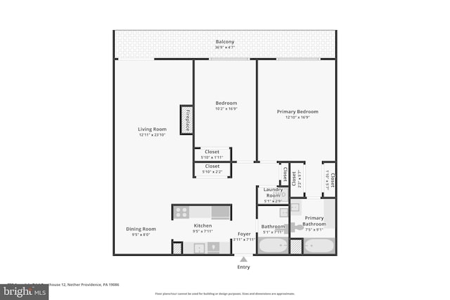 700 Avondale Rd Unit Ph-12, Wallingford, PA 19086 - floor plan / room layout