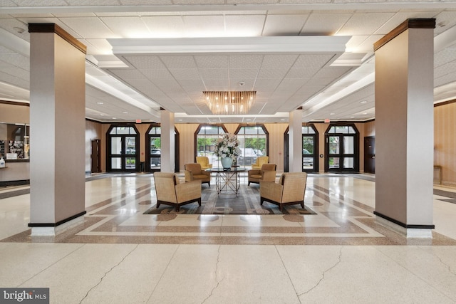 700 7th St SW Unit 512, Washington, DC 20024 - building lobby featuring a drop ceiling