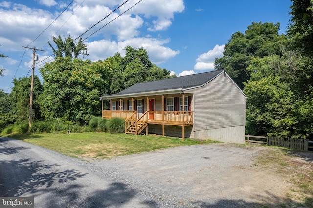 430 Cedar Creek Dr, Harpers Ferry, WV 25425 - view of front facade featuring a porch and stairs