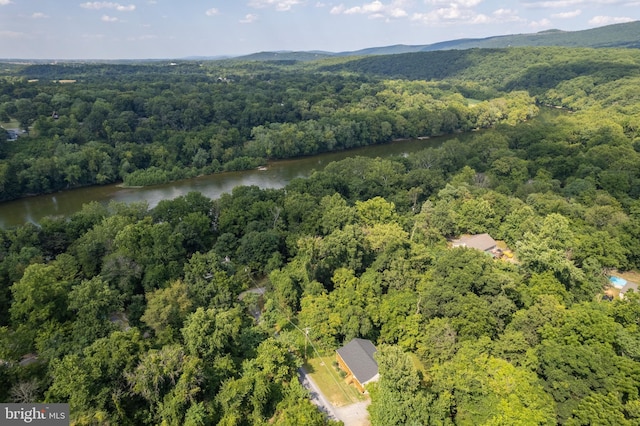 430 Cedar Creek Dr, Harpers Ferry, WV 25425 - drone / aerial view of a heavily wooded area and a large body of water