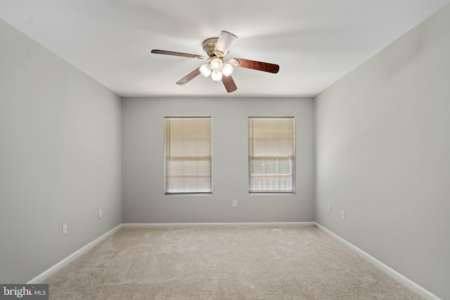 430 Cedar Creek Dr, Harpers Ferry, WV 25425 - spare room featuring carpet, a ceiling fan, and baseboards