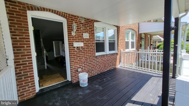248 W Edgevale Rd, Baltimore, MD 21225 - view of wooden terrace