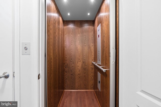 11249 Chase St Unit 100, Fulton, MD 20759 - elevator with recessed lighting and wood finished floors