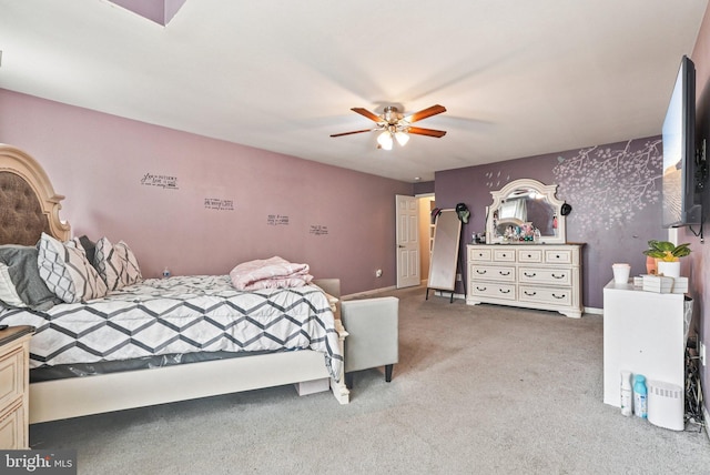361 Union St, Trenton, NJ 08611 - bedroom with light colored carpet and ceiling fan