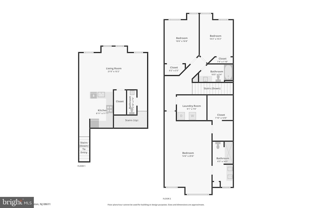 361 Union St, Trenton, NJ 08611 - view of property floor plan